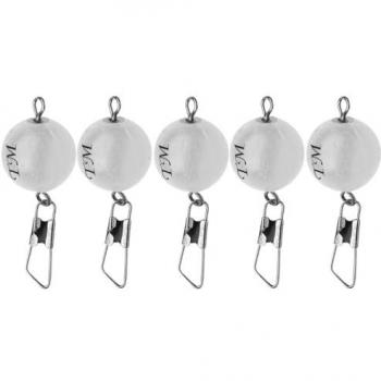 Trout Master Flotteurs en lot de 5, couleur blanche