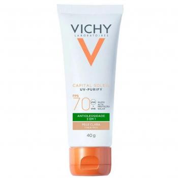 Vichy Protetor Solar Facial Purify FPS 70 - Pele Clara 40g
