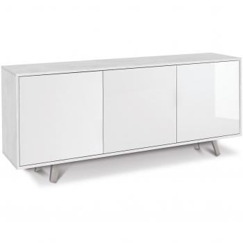 SARMOG Madia Quadrante 3 ante apertura push-pull 74 x 177 x 41 cm Ossido Bianco - Bianco Lucido