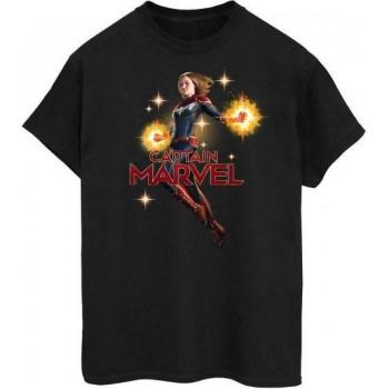 Marvel Damen Captain Marvel Carol Danvers Baumwoll T-Shirt