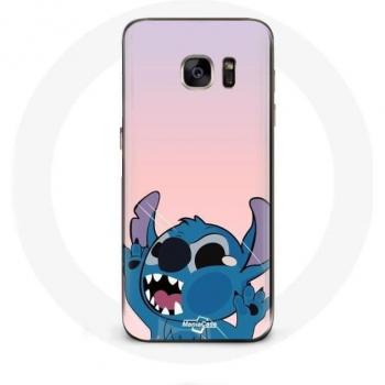 Stitch the Nose in the Air Case for Samsung Galaxy S7 Edge - Pink