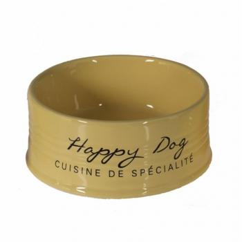Happy Dog Eetkom Ø10,5 cm Stone Geel 300ml