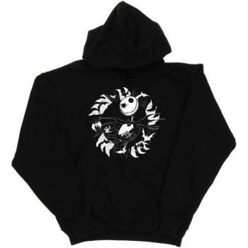 Disney Nightmarer-Style Kapuzenpulli mit Jack-Bat‑Ring für Mädchen 9–11 Jahre, Schwarz