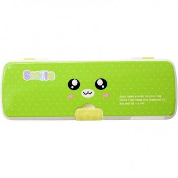 Double-Layer Plastic Pencil Box