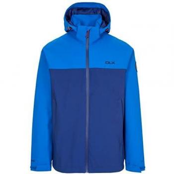 Chaqueta Marton DLX Impermeable con Capucha, Hombre, Azul, S