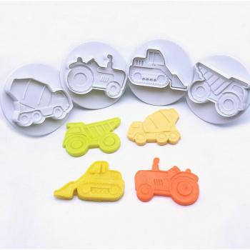 Car-Shaped 3D Cookie Cutter Set