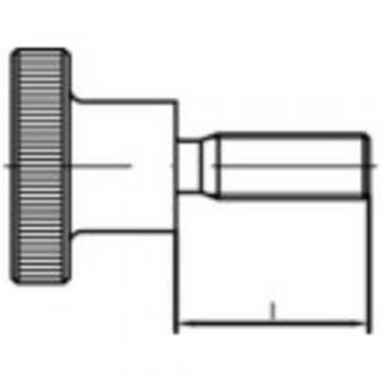 Vis moletée DIN 464 M6 12 mm - 25 pcs en laiton