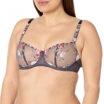 Adrienne Balconette Bra in Charcoal Bloom 34D