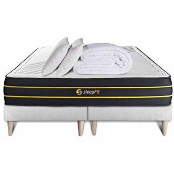 Matelas 180x200 + Sommiers 90x200 + Couette + Oreillers