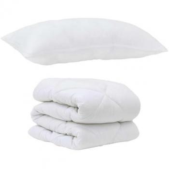Coperta invernale vitaXL 155x220 cm 2 pcs Bianco Microfibra