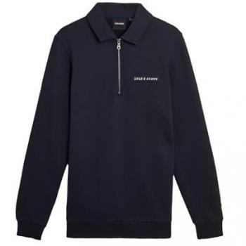 Sudadera bordada Lyle & Scott con cremallera 1/4