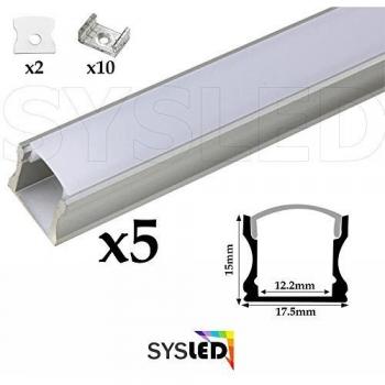 Nouveau kit ruban LED professionnel 3014-244 5 mètres Blanc chaud Intérieur IP20 Encastrable LE79 Inclus