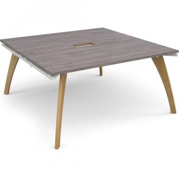 Fuze square boardroom table 1600mm x 1600mm with central cutout 272mm