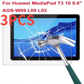 3 Packs 9H Tempered Glass Tablet Protector for Huawei MediaPad T3 10