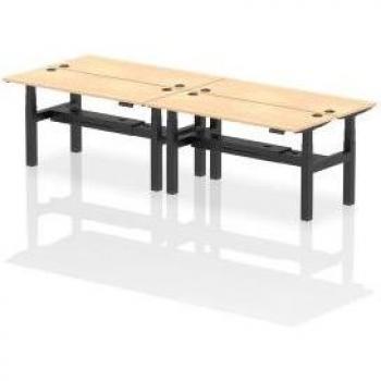 Dynamic Air Height Adjustable Sit Stand 4 Person Bench Desk