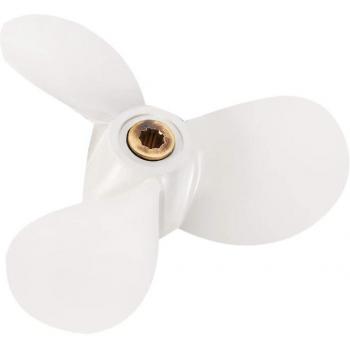 7.5x7 Aluminum Propeller for Yamaha Outboard Motors 4Hp, 5Hp, 6Hp - 9 Tooth Spine (Part No. 6E0-45943-01-El)