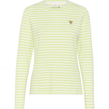 Damenlangarmshirt KAFFE Liddy – Grüner Farbton, Größe M