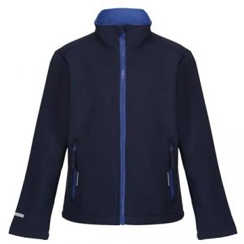 Regatta Junior Ablaze 2 Layer Softshell Jacket - Navy/New Royal, Size: 7-8 Years
