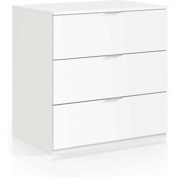 Cómoda Hierro Blanco 3 Cajones