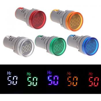 22mm LED AC Frequency Indicator 20-75Hz