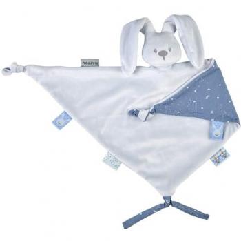 Nattou Maxi-Kuscheltuch Lapidou, blau