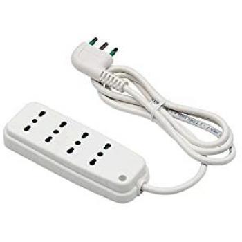 Multiprise 4 Ports 2P+T Blanc