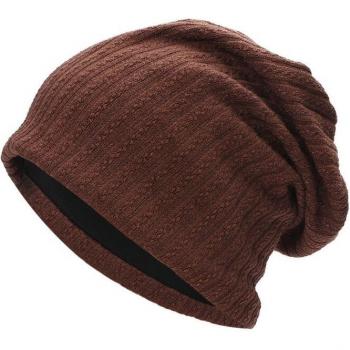 Oversized Crochet Ribbed Beanie Cap