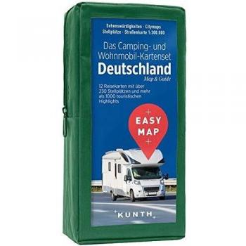 Easy Map Das Camping- Und Wohnmobil Kartenset Deutschland: 12 Reisekarten 1:300.000 (Kunth Easy Map / Reisekarten)