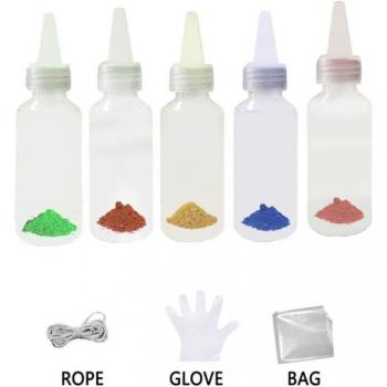 Rubber Handschoenen Kit met 5 Flessen Niet Giftige Pigment