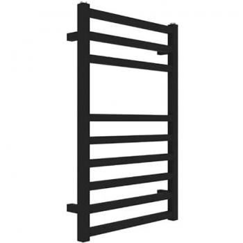 Termoarredo bagno scaldasalviette forma square calorifero termosifone nero opaco