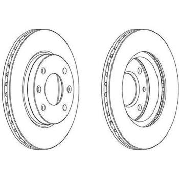 Belüftete Bremsscheibe DDF154 von FERODO