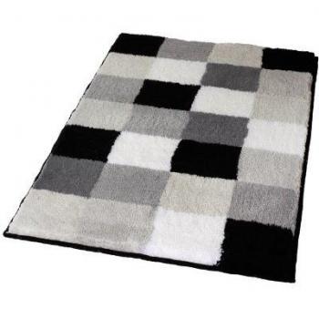 Kleine Wolke Badteppich Caro 60 x 105 cm schwarz