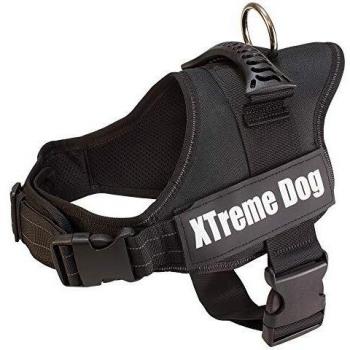 Arnés Xtreme Dog Negro para perros pequeños - Talla:XS/44-57cm