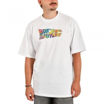 T-Shirt Oversize Retour vers le Futur – Hoverboard Far Out! – Blanc
