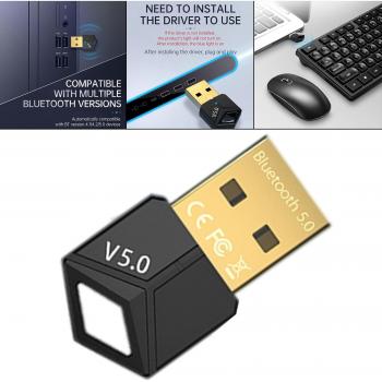 USB 2.0 Bluetooth 5.0 para PC y Dispositivos Móviles