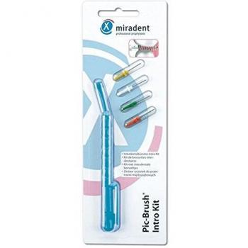 Miradent Interd.Pic-Brush Intro Kit blau Tra.1h+4B