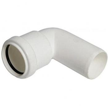 FloPlast WP26W Push-fit Waste 90 Deg Conversion Bend - White 32mm