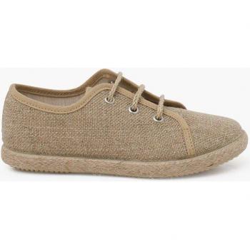 Pisamonas Blucher Niños Lino Cordones Yute