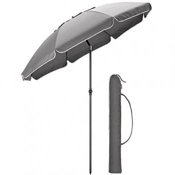 Christow Grey Garden Sunshade Parasol