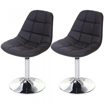 Fauteuil pivotant Cascina - 2x Similicuir marron