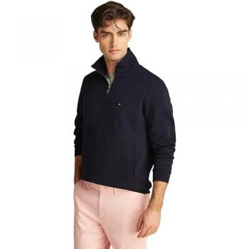 Sudadera Tommy Hilfiger Essential Blanco con Detalle Azul