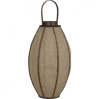 Candelero Natural Home ESPRIT en Yute y Bambú 34×34×60 cm