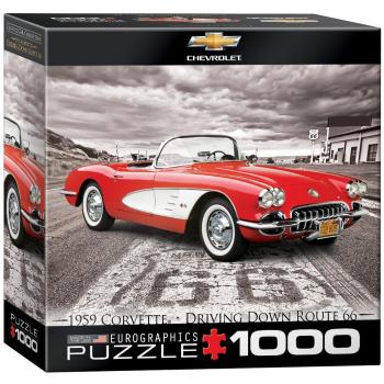 Eurographics 1959 Corvette on Route 66 Puzzle (500 Teile)