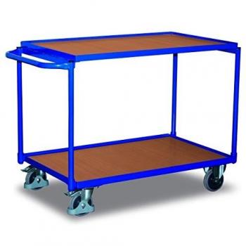 Tafelwagen 250kg 850x500mm 2 Etages Horizontale Beugel Houten Plaat