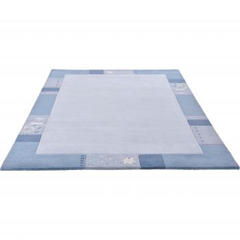 THEKO Royal Ganges Teppich – Rechteckige Form, 13 mm dick, 100 % Wolle, mit feiner Bordüre