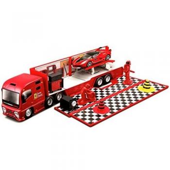 Bburago Ferrari Transporter für Rennen und Spiel