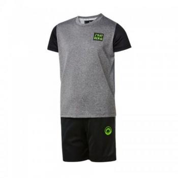 Ensemble J'hayber Remember – gris – padel – homme – manches courtes – fitness