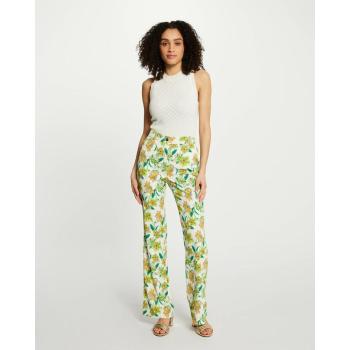 Pantalón Morgan Ajustado con Estampa Floral