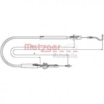 METZGER 11.0636 Gaszug für VW