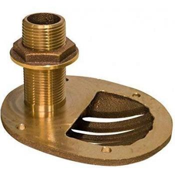 2 Bronze Combo Through-Hull Scoop with Nut (GROCO STH‑2000‑W)